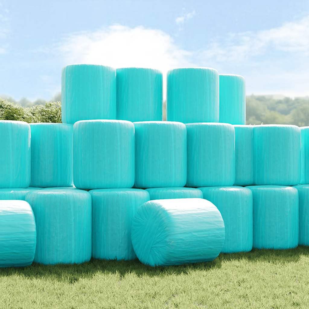 Agrarstretchfolie Grün 25 µm, PE Polyethylen, 50 cm x 1800 m, Stretchfolie für Silage, Lagerung, Transport, Verpackungsmaterial für Heu und Stroh
