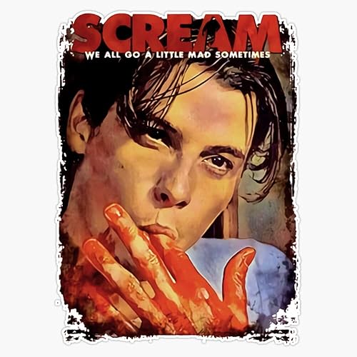 Scream Movie b-illy Loomis Skeet Ulrich Sticker Sticker Decal Bumper Sticker Waterproof 5"
