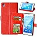 Produktbild Nancen Compatible with Handyhülle Sony Xperia Z3 (5,2 Zoll) Lederhülle Neu Style Acht Farbe Weich PU Flip Case Ledertasche/Schutz Etui, Karten Slot Foto Wallet Hülle