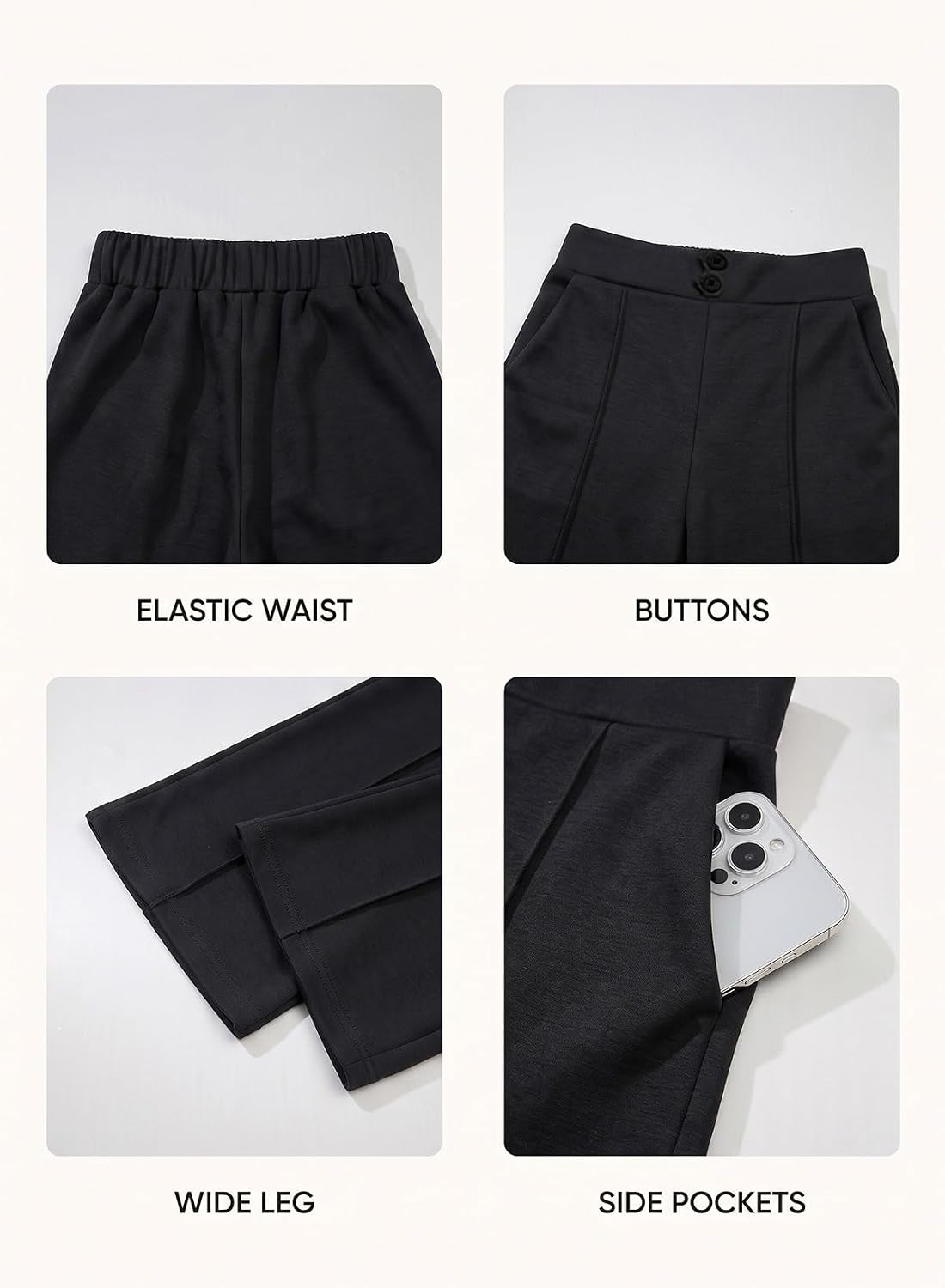 blibean Girls School Uniform Pants Dress Bottoms Size 6-15 Years