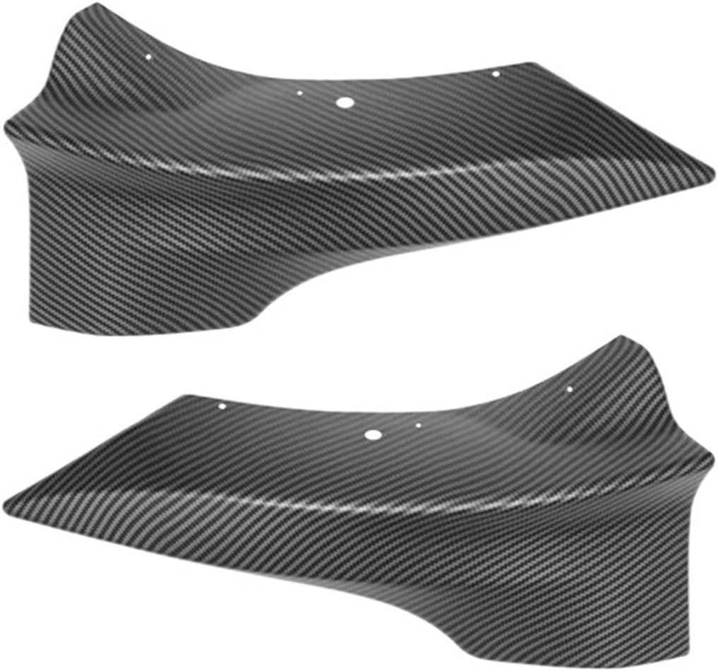 Car Thunder Style Front Bumper Corner Guard Front Bars Front Lip Anti-Collision Protective Accessories Compatible for Tesla Model 3 Model Y(3 Matte Carbon 2 PCS)