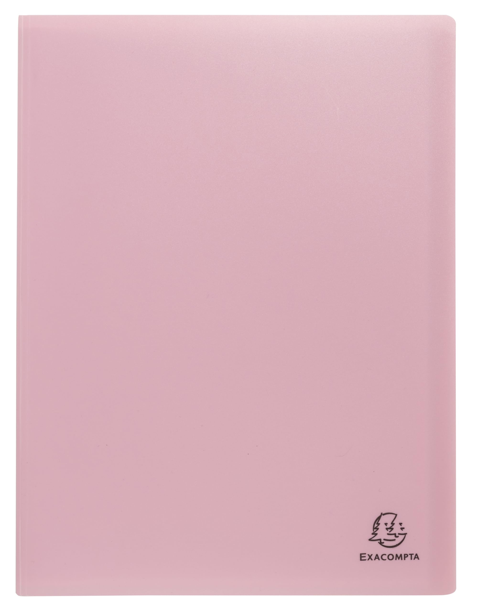 Exacompta - Ref. 88539E – Karton mit 12 Sichtmappen Autentik – 50 genarbte Hüllen – 100 Seiten – für A4 – Maße: 24 x 32 cm – Deckel aus flexiblem recyceltem Polypropylen – 3 verschiedene Farben