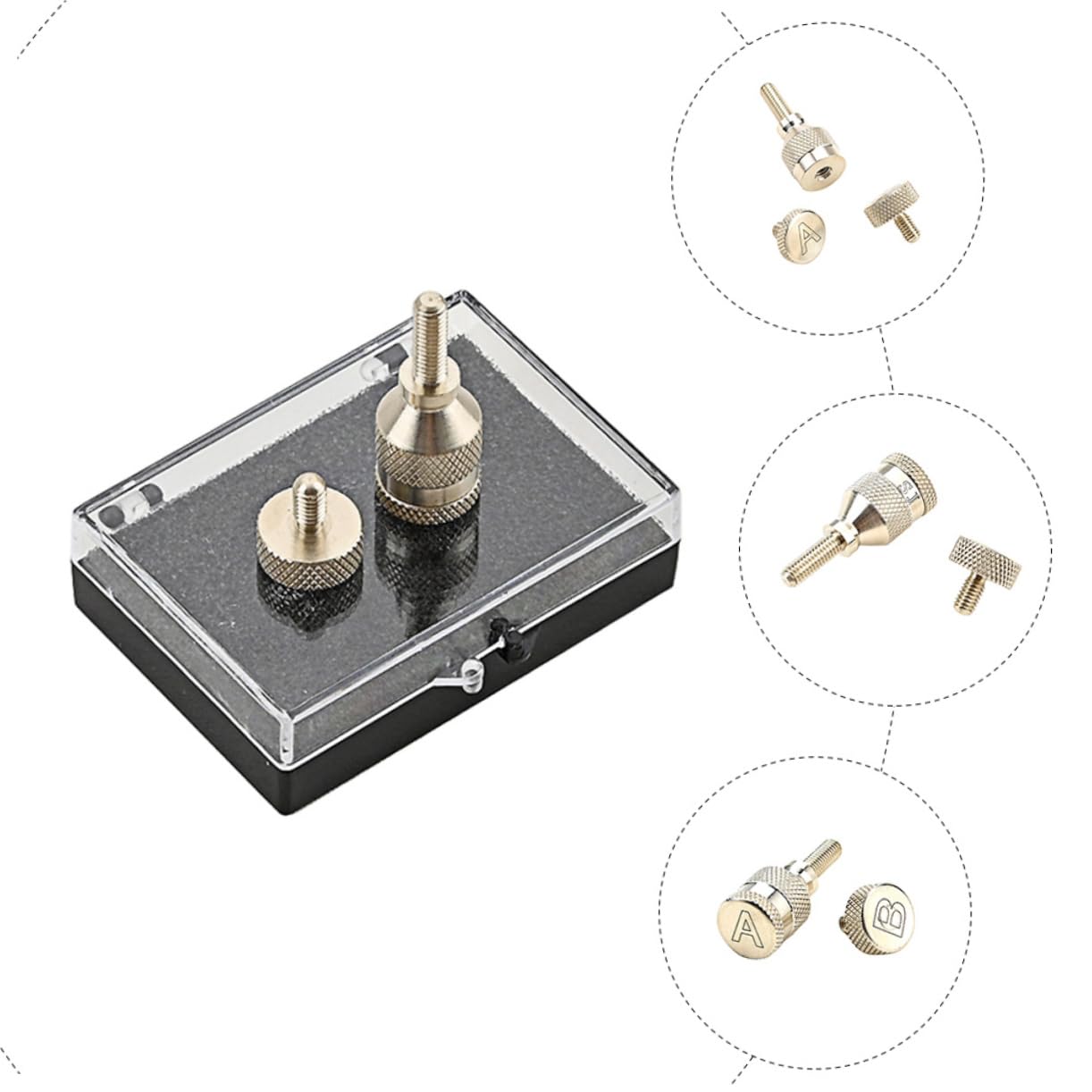 ibasenice 4ensembles Vis De Serrage Pour De Saxophone Accessoire De Réparation Pour Soprano Alto Et Ténor Vis De Remplacement