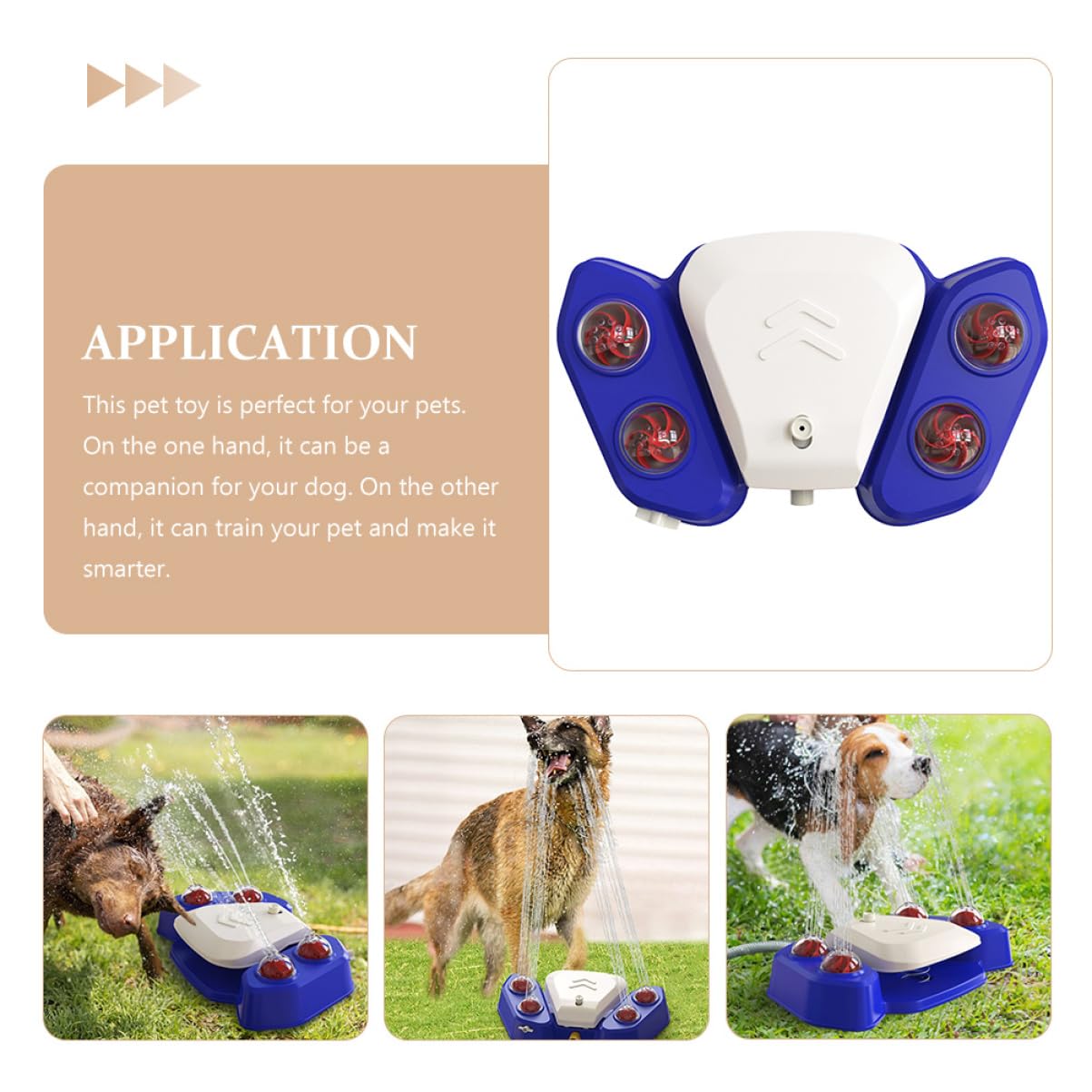 minkissy Bebedero Perro Automático Rociador De Agua Juguete De para Mascotas