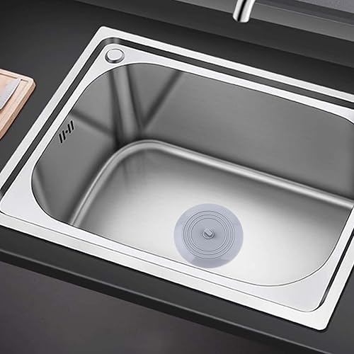 Miniatura 5 de Vaincre Tapón de drenaje de tina, tapón de drenaje de silicona de 5 pulgadas, tapón de drenaje de baño, tapón de drenaje de bañera, cubierta de