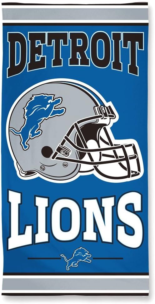 NFL Detroit Lions 2015 Fiber Reactive Beach Towel 30 x 60