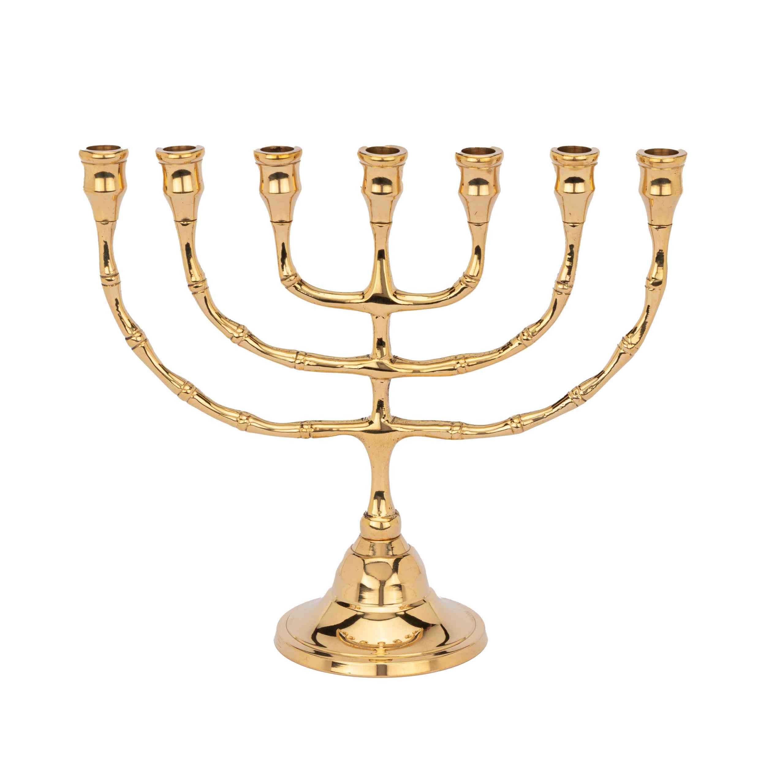 Chandelier traditionnel Menora laiton poli idée cadeau mariage