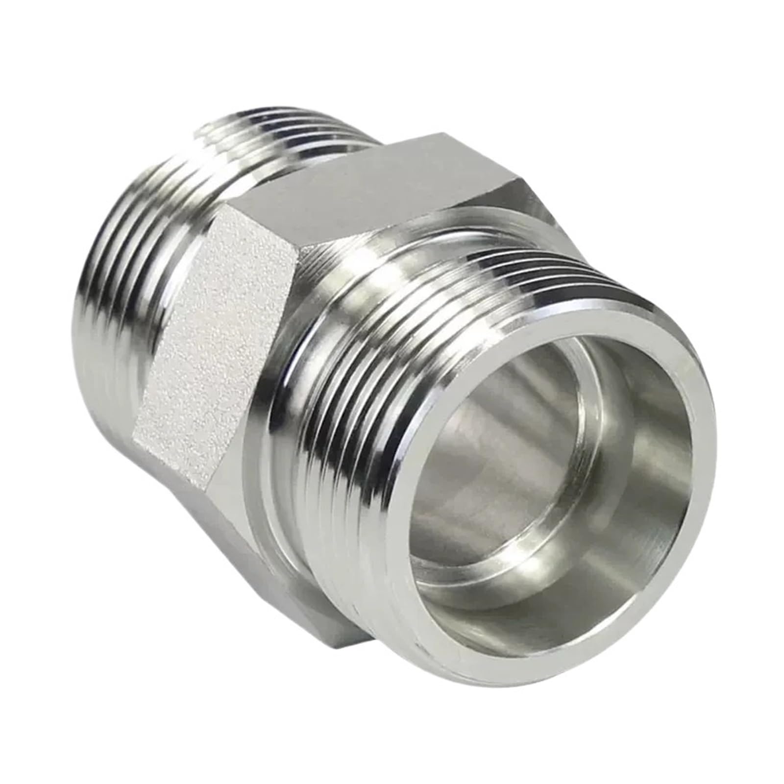 Cygwnaq Men's M30x2h To M30x2h 1Pc Double H Head Reducing Ferrule Hydraulic Pipe Joint Thread