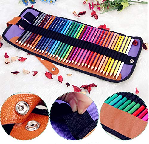 Arzasgo 36 Colored Pencils Set, Artist Coloring Pencils For Adult Coloring Books, Artist Sketch, Premier Drawing Pencils With Canvas Roll-Up Pouch Bag And Pencil Sharpener #TOP1