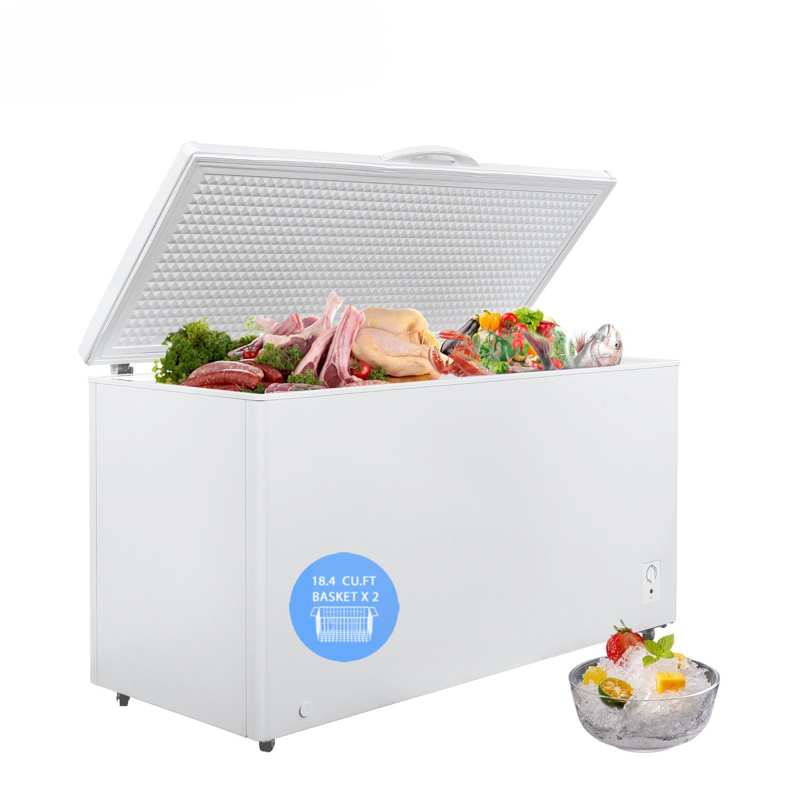 Techomey 18.4 Cu.Ft Chest Freezer