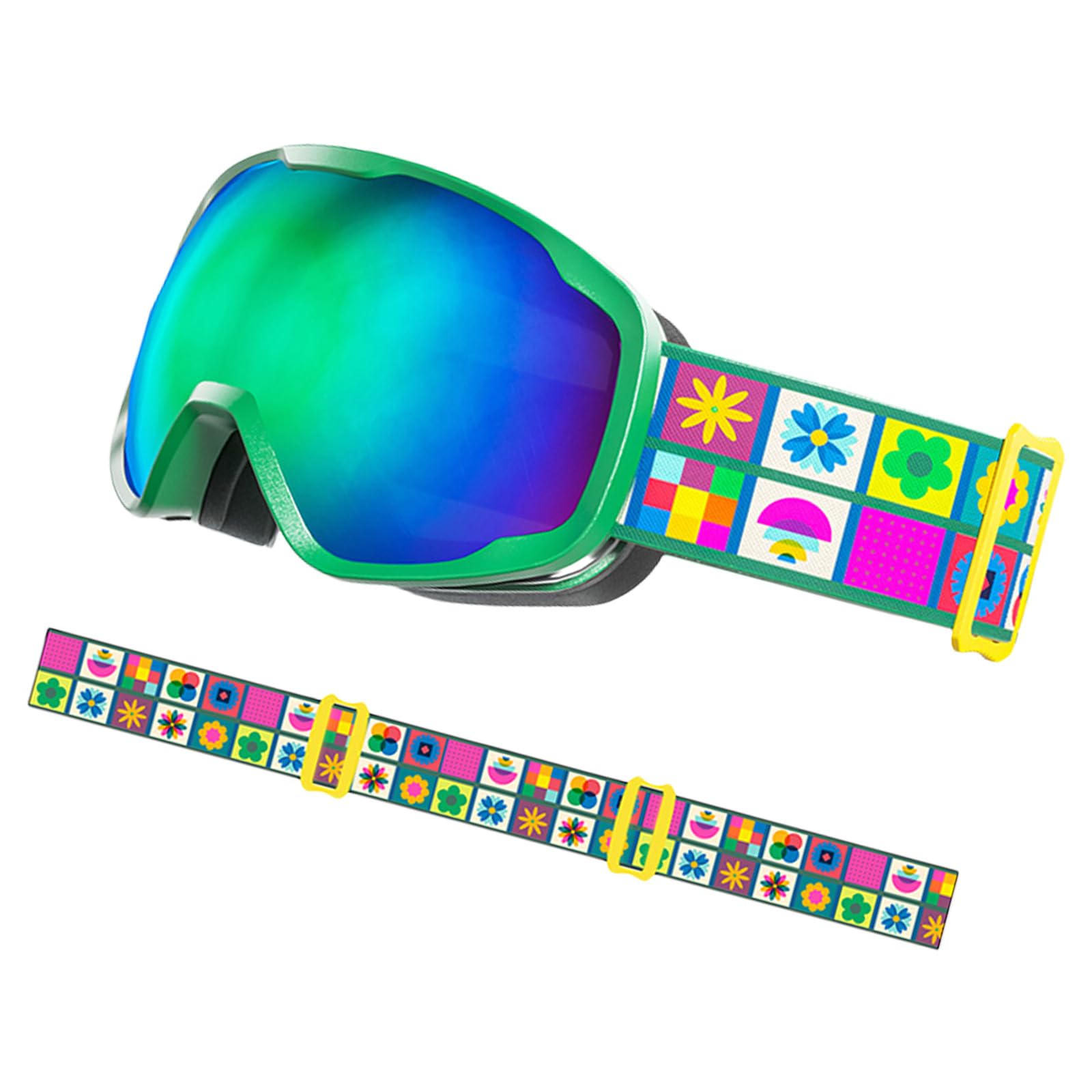 Lunettes de ski pour enfants - Résistantes à la buée - Pour garçons et filles de 3 à 15 ans