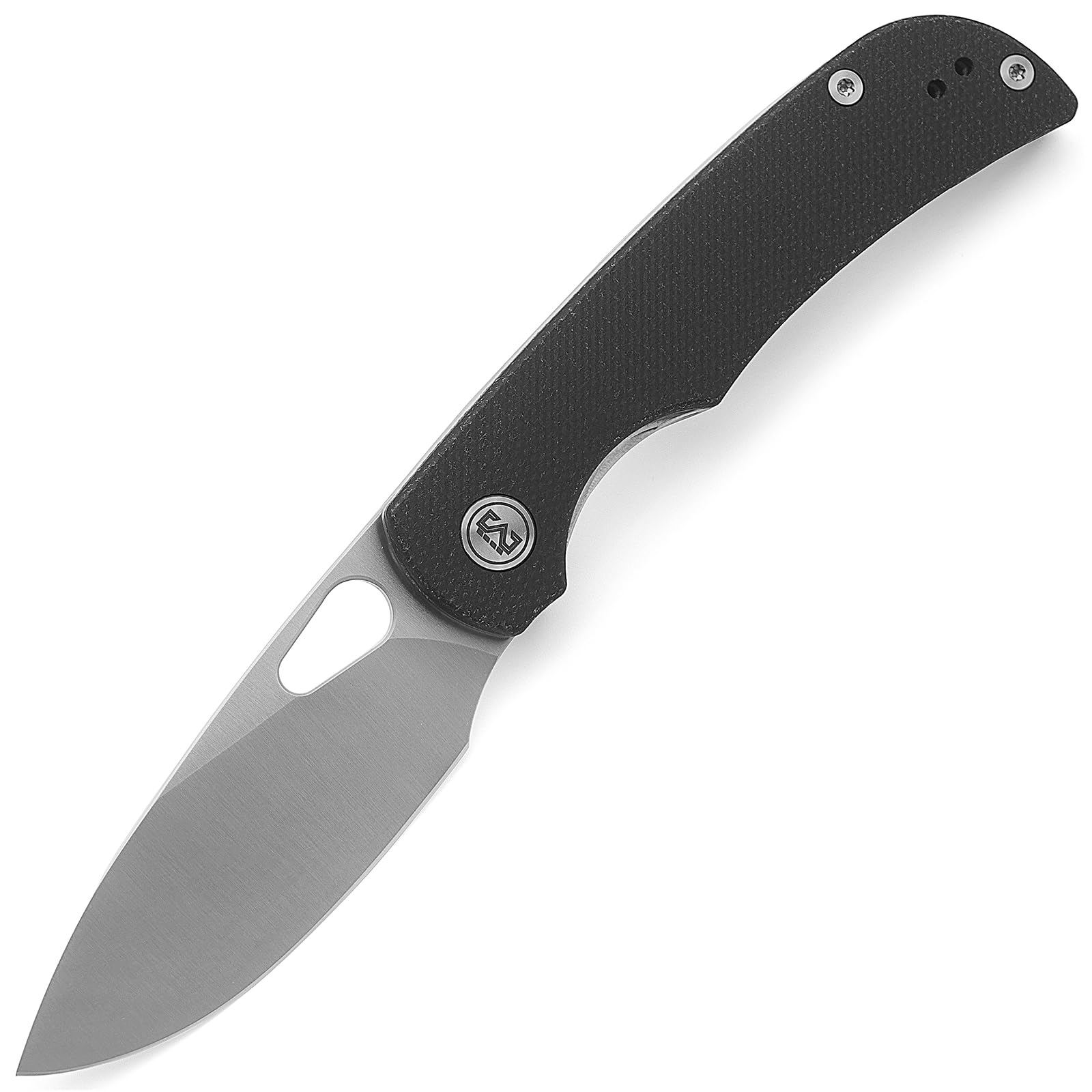 M Miguron Moyarl Folding Knife 3.25" Satin 14c28n Blade Black Micarta Handle With Titanium Pocket Clip Outdoor Hiking Pocket Knife MGR-806MWBK
