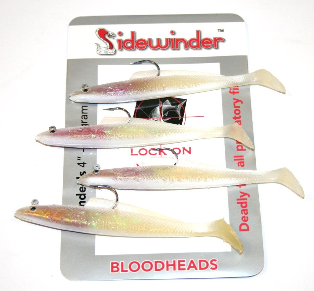 Sidewinder Bloodhead Sandeels 4" pack of 4