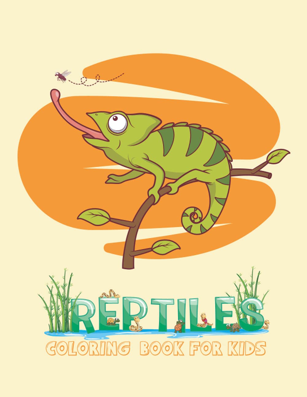 Reptiles Coloring Book For Kids: Education Activity Coloring Book For Kids & Toddlers