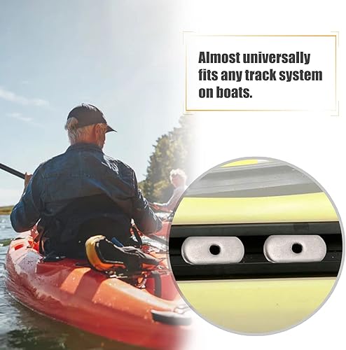 Miniatura 4 de Kit de repuesto de acero inoxidable para riel de kayakriel de riel y tuercas de riel, accesorios de montaje de engranajes, para kayaks, canoas,