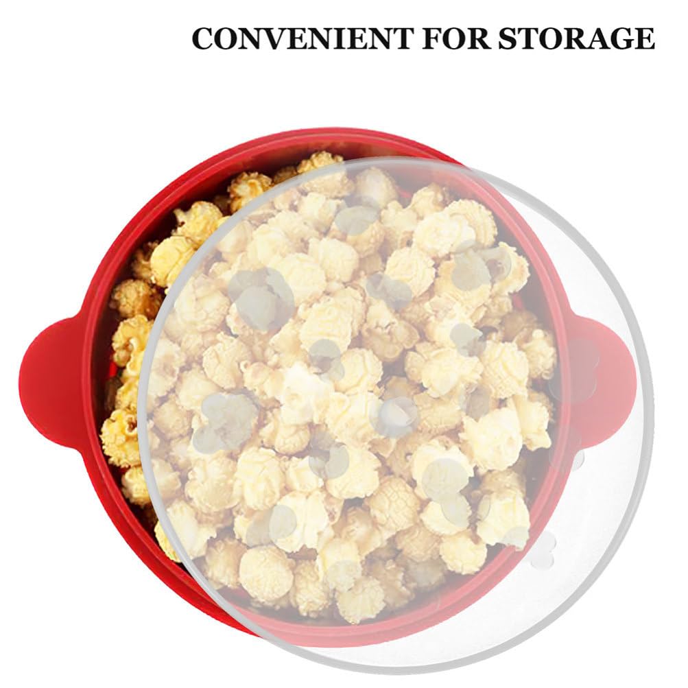 Gatuida Popcorn-Schüsseldeckel: 10 Stück Kunststoff-Behälterdeckel Für Mikrowellen-Popcornmaschinen Wiederverwendbares Abdeckungszubehör
