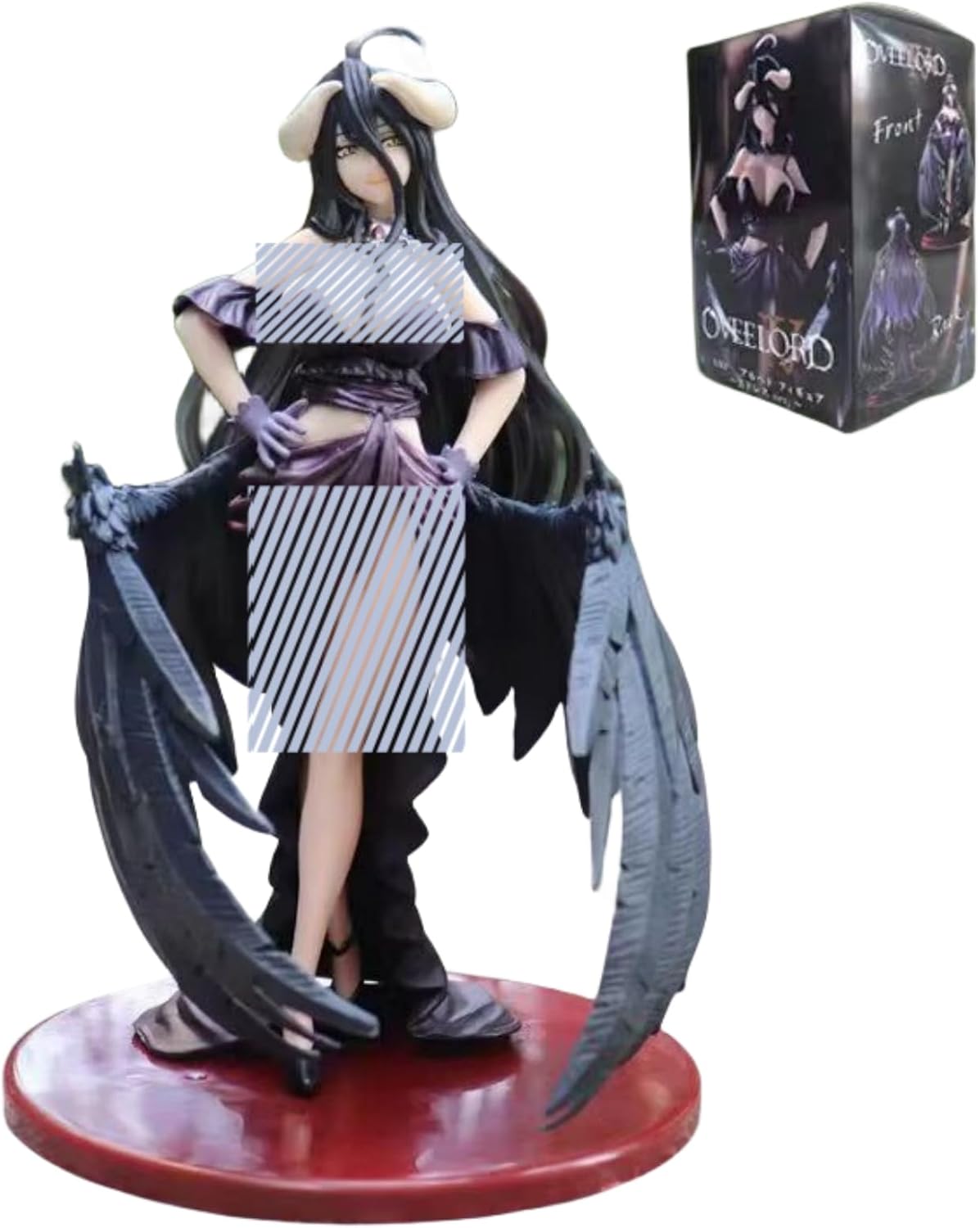 Noowye Albedo Anime Figur - PVC Statue Mit Acryl Vitrine 18cm