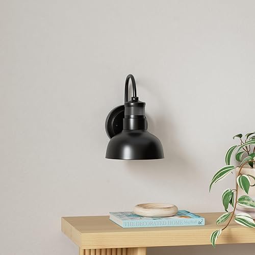 Miniatura 2 de Luces exteriores con sensor de movimiento de 7 pulgadas, lámpara para exteriores del atardecer al amanecer con enchufe de base E26, luz de pared