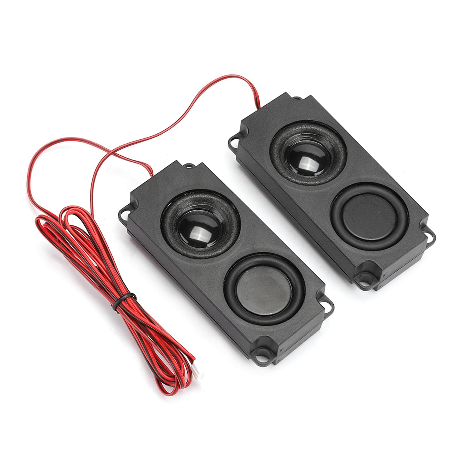 FILFEEL Doppio Altoparlante Magnetico Portatile con cavità per Bassi Pesanti da 40 Mm 8Ω 5W per Monitor TV, Poltrone Massaggianti per Divani, ABS 99x45x21mm (2 altoparlanti)