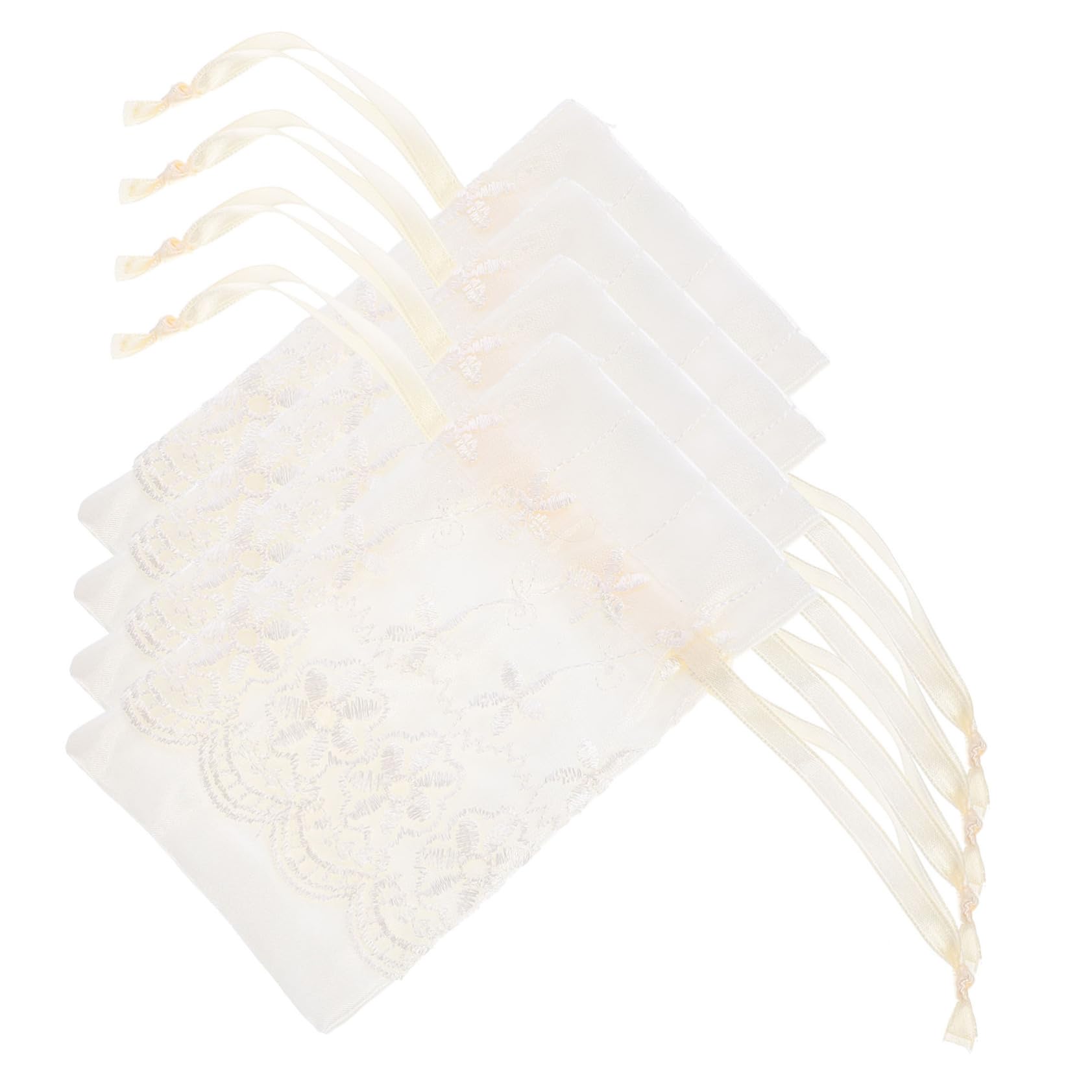 5 Set Sacchetti Elegante Per Gioielli Per Matrimoni E Speciali Sacchetti Per Confetti 4 Pezzi*5