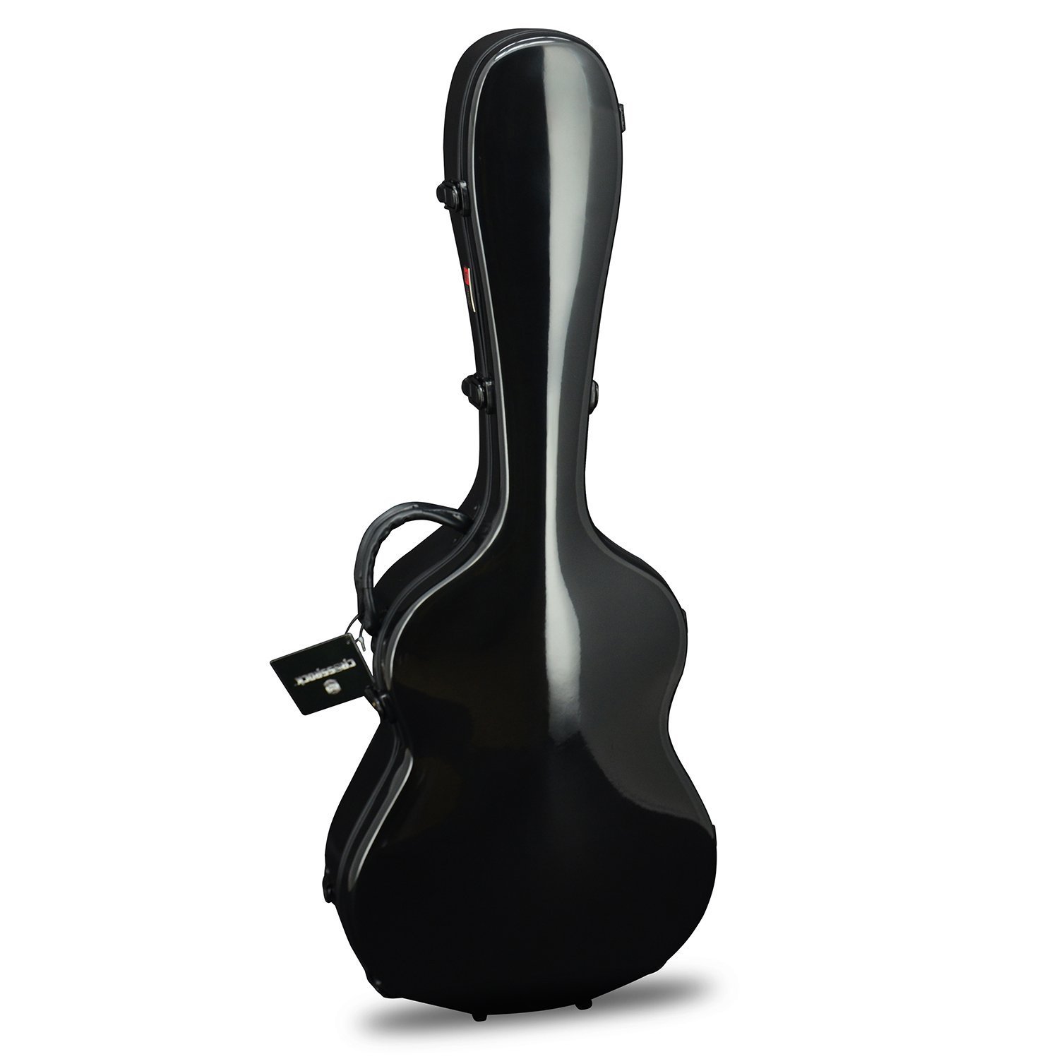 Crossrock CRF1000CBK Etui na gitarę klasyczną z włókna szklanego twarda skorupa- styl plecaka na 4/4 pełny rozmiar w kolorze czarnym