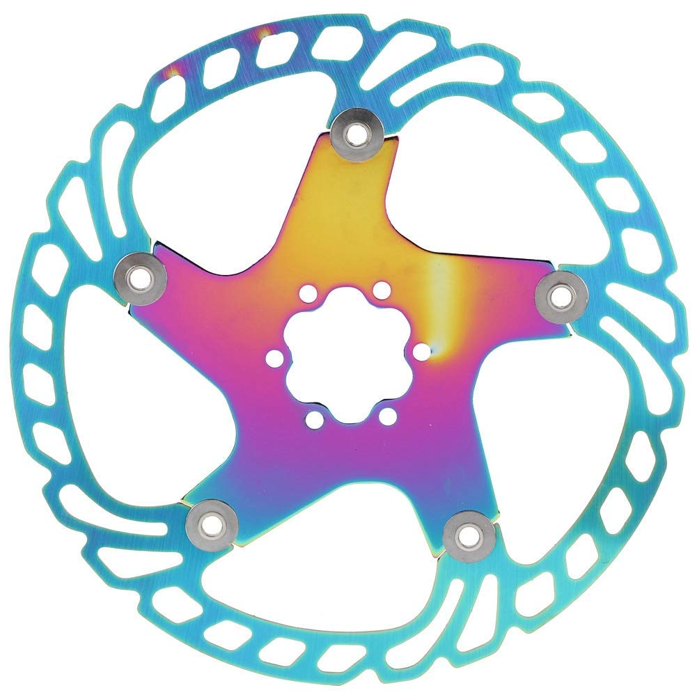 Rotor de Frein à Disque de vélo160mm 180mm 203mm Rotor de Frein à Disque de vélo Flottant adapté pour Le vélo de Route(203mm)