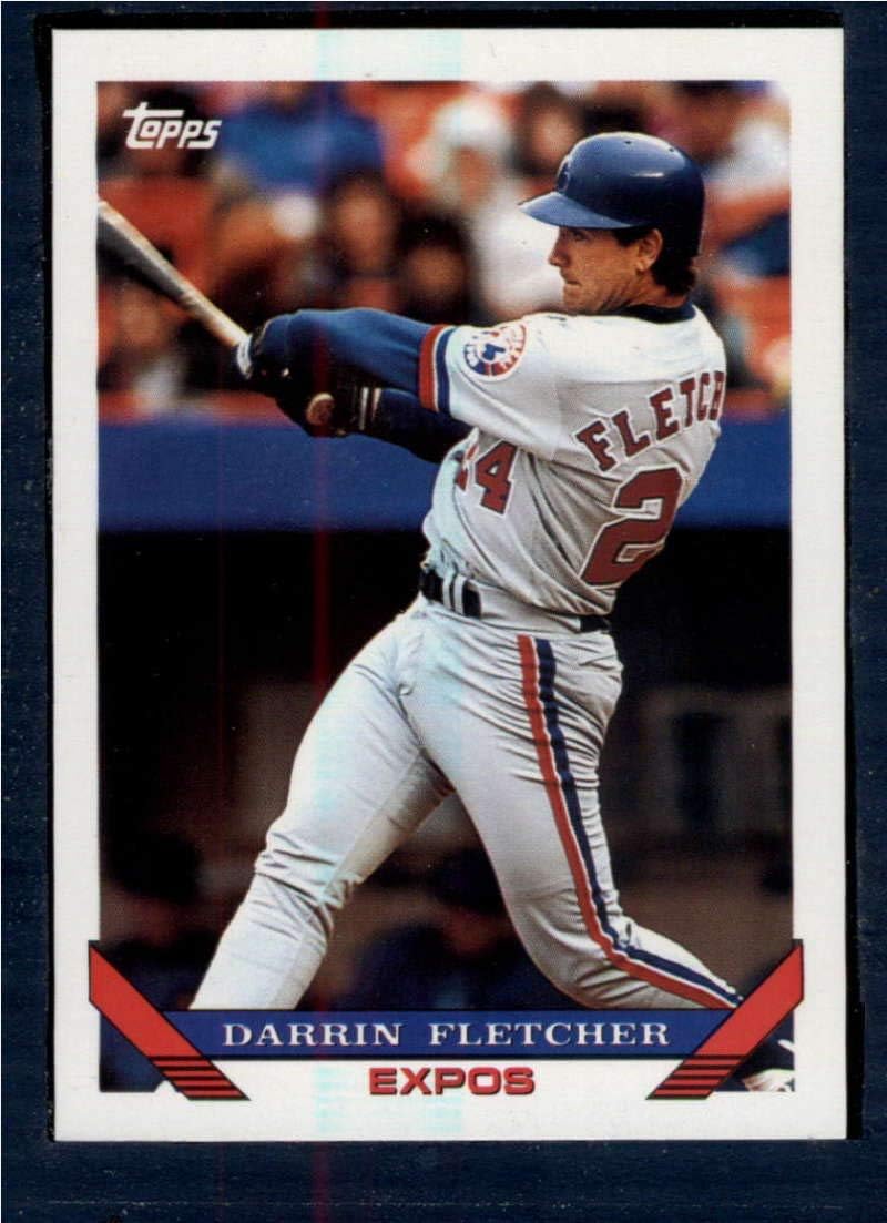 1993 Topps Baseball 665 Darrin Fletcher Montreal Expos