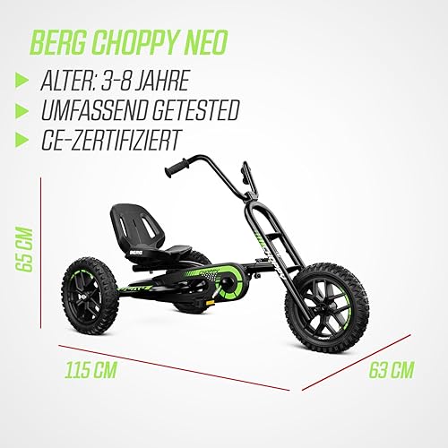 Miniatura 8 de Berg Toys Choppy Neo Pedal Go Kart para niños y adultos  Juguete ajustable para niños de 4 a 8 años  Go Karts con sistema BFR, Go Cart para niños y