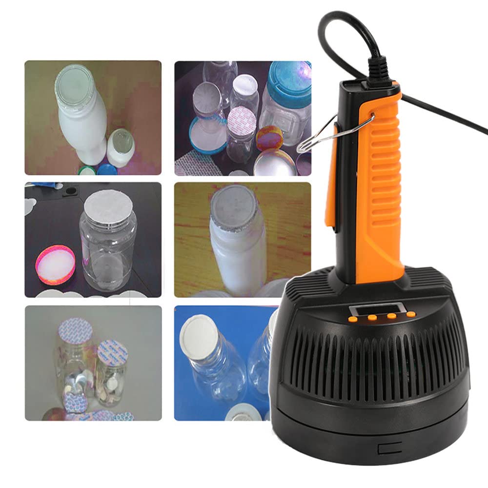 MáQuina De Sellado por InduccióN ElectromagnéTica, Sellador TéRmico De Papel De Aluminio De InduccióN Integrado, Sellador De Tapas De Botellas, De Mano, (20-90 Mm / 20-120 Mm),20-90mm