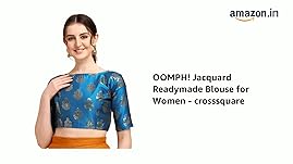 OOMPH! Women's Indian Ethnic Wear Designer Floral Pattern Zari