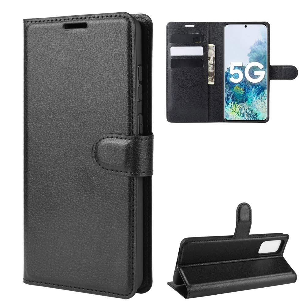 Case for Samsung Galaxy S20 FE 5G Case Flip Cover Wallet with Card Slot PU Leather Case + Interior Silicone TPU Case with Stand for Samsung Galaxy S20 FE 5G, Black