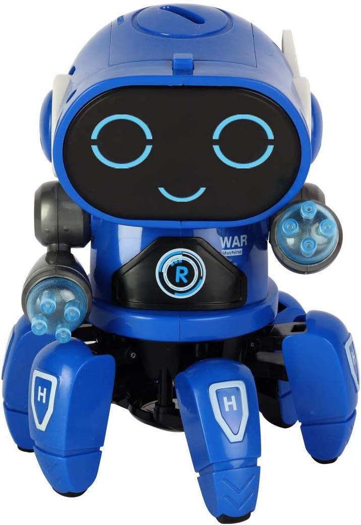 Toyshine Bot Robot Pioneer | Colorful Lights and Music | All Direction Movement | Dancing Robot Toys for Boys and Girls - Blue Color
