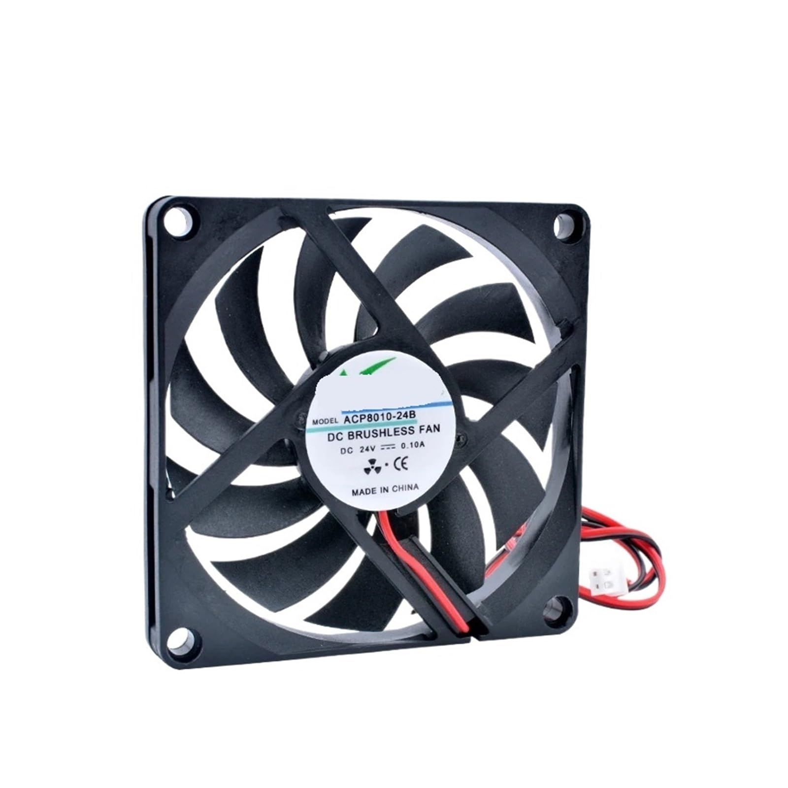 JJKKOZVQF 8010 8cm 80mm fan 80x80x10mm DC5V 12V 24V 2 wires 2pin for chassis power supply cooling fan(12V Sleeve)