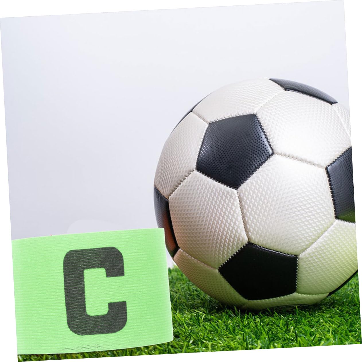 BESPORTBLE Fascia da Calcio Fascia Braccio Calcio Fascia Calcio Verde Fascia da Adulto Banda di Capitani del Braccio di Calcio Fasce da Sportivo