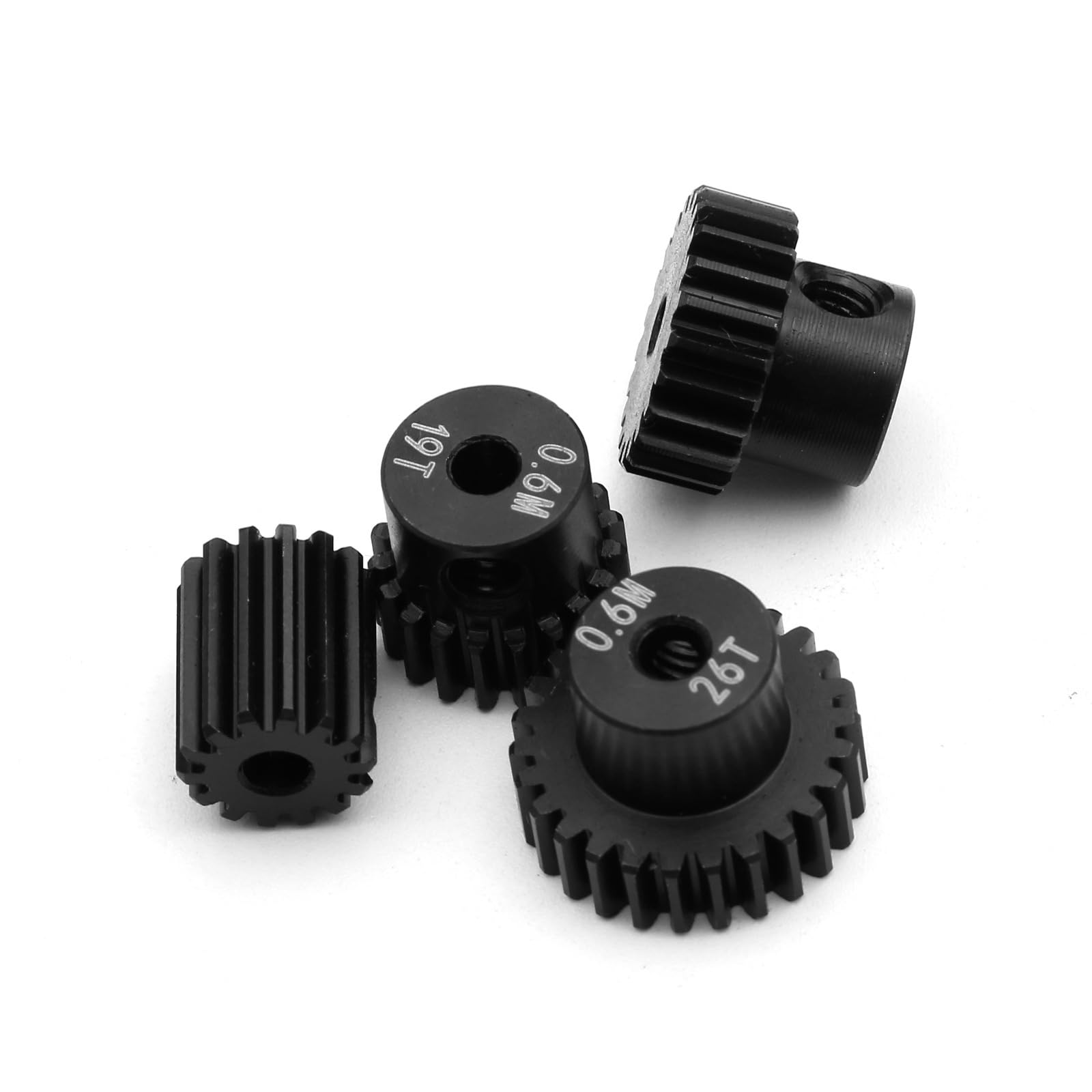 JOYSOG Engrenages métalliques 14T+19T+22T+26T pour MJX Hyper Go 1/14 14301 14303/Hyper Go 1/16 16208 16210 RC Motor Pignon Gear Set