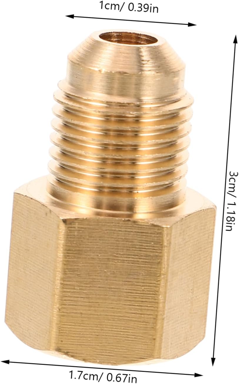 Zerodeko 4pcs Copper Vacuum Pump Adapters for Air Conditioning Conversion Easy Installation Multi-functional Connectors for Refrigeration Systems