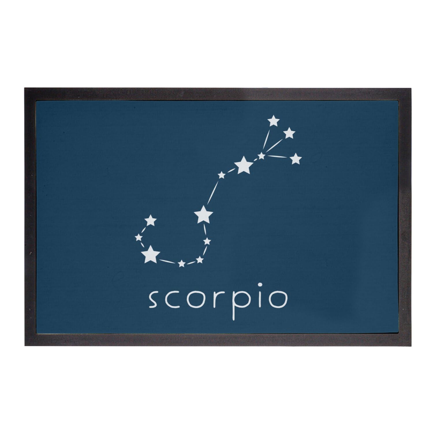 Paillasson bleu star divination Scorpion tapis constellation zodiaque 75x50
