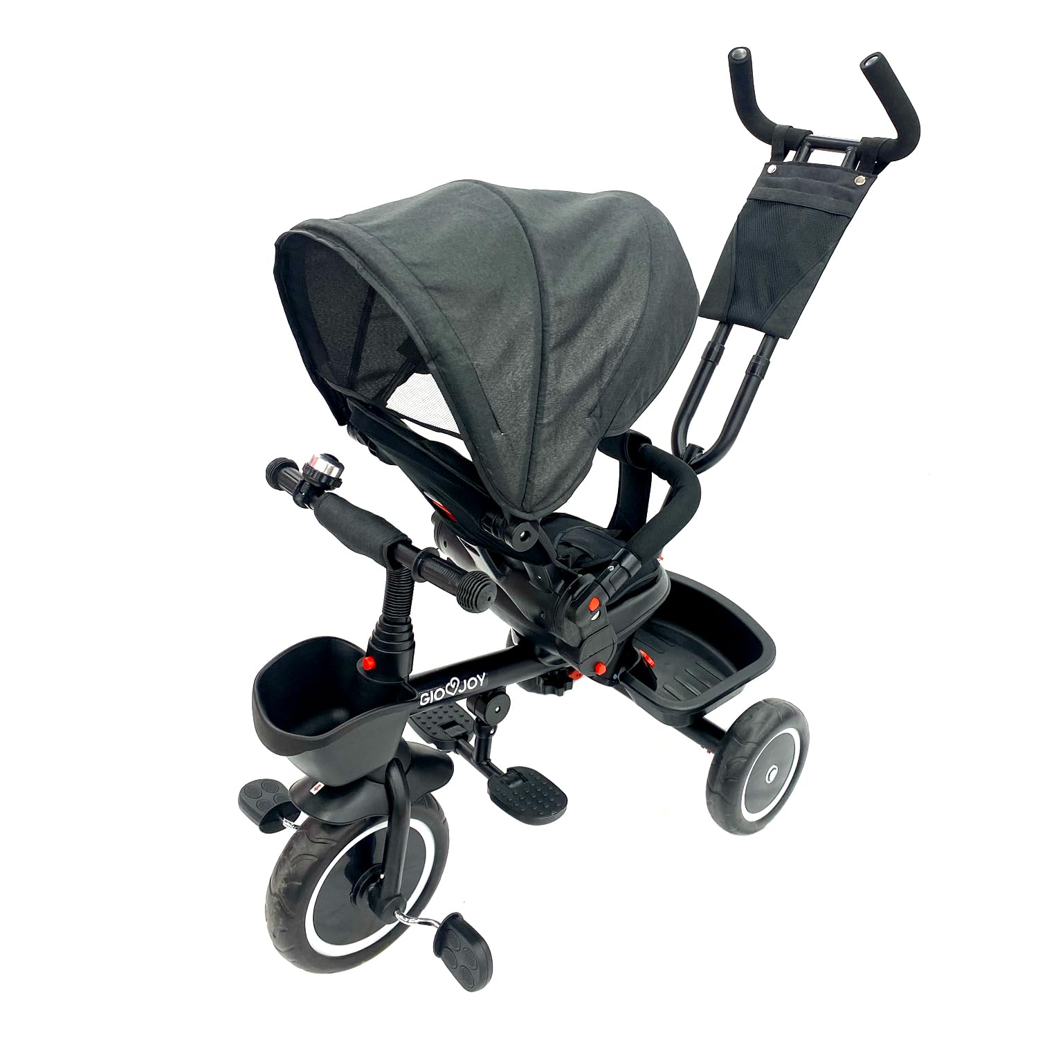 Triciclo Evolutivo Moov-1 4-in-1 per Bambini dai 18 mesi (Nero)