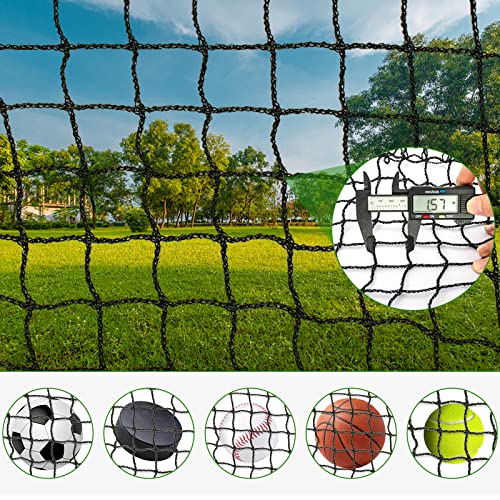 AKOZLIN 10'×30' Baseball Batting Training Net Softball Backstop Nets Heavy Duty Sports Netting Barrier Baseball Net for Hitting and Pitching for Backyard Hockey, Baseball, and Soccer Practice by AKOZLIN - Image 2