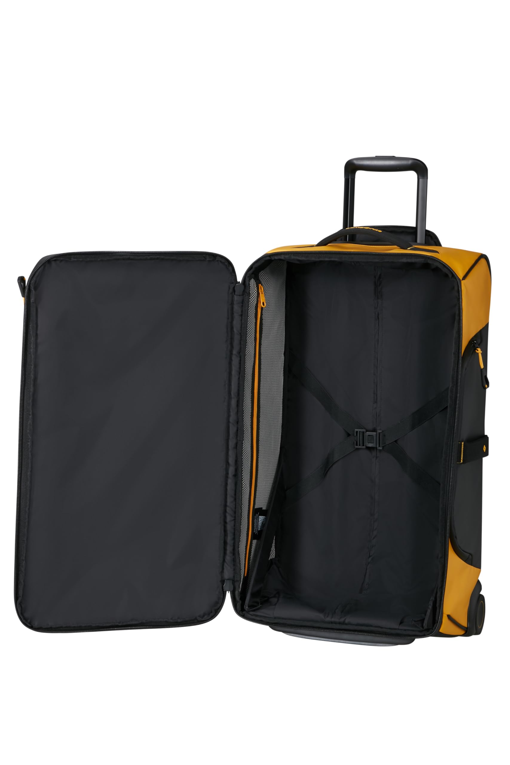 Samsonite Paradiver Light - Bolsa de Viaje con Ruedas (67 cm), Medium, Repelente al Agua, Ligero, 74,5L, Amarillo (Yellow)