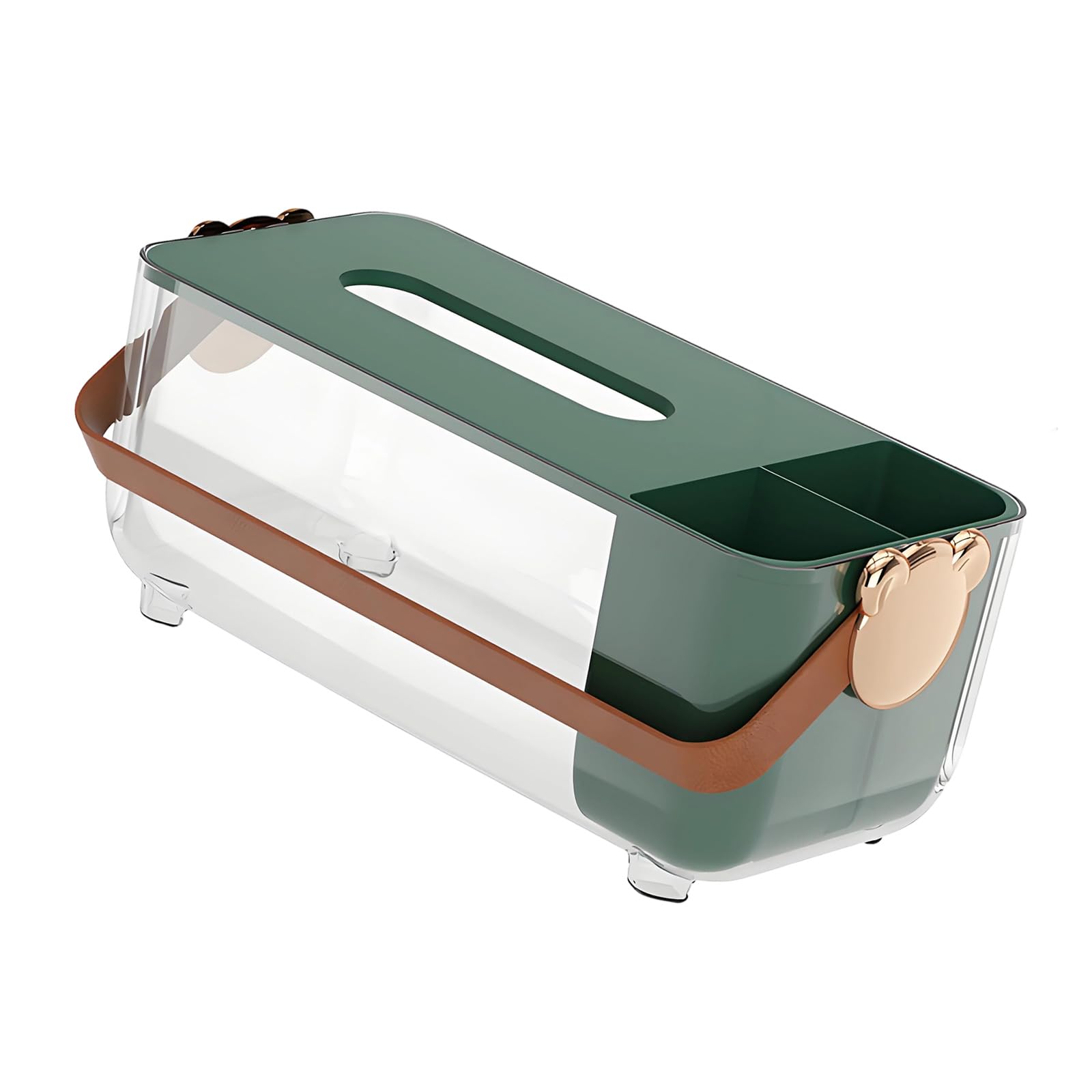 Multifunctional Tissue Holder Desk Paper Towel Dispenser with Cover for Home or Workplace Stylish Covered Tissue Box with Lid Paper Towel Dispenser for Kitchen Desktop Organization