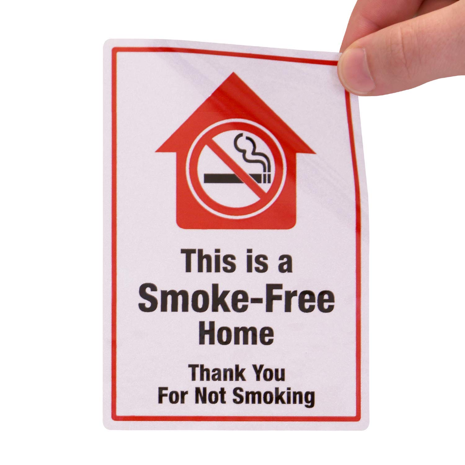 SMOKE-FREE HOME!!! Huge! No smoke smell on any items OR on any packing materials Amazon.com: SmartSign This is A Smoke Free Home Stickers  main image 4