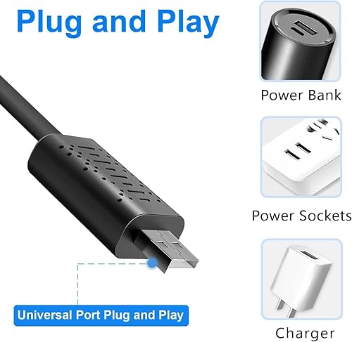 Miniatura 4 de Cámara inalámbrica USB más pequeña, cámara de seguridad WiFi HD1080P para exterioresinteriores, cámara USB portátil, monitor de bebé con visión