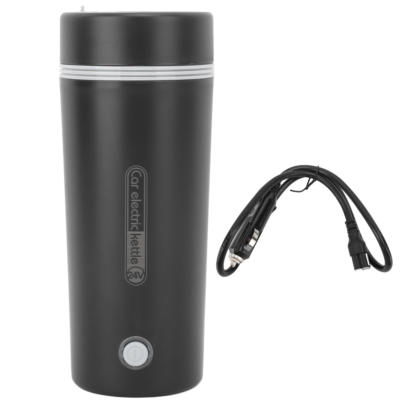 Tyenaza Bouilloire électrique portative de voyage, chauffage rapide, contrôle intelligent, protection contre les brûlures sèches, tasse chauffante isolante portable de 350 ml pour (24V)