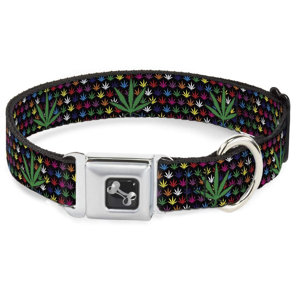 Collier de chien anti-échappement Buckle Down réglable grand format motif multicolore