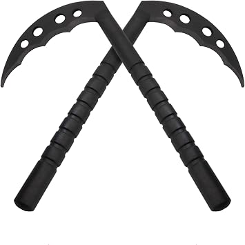 Polypropylene Hard Solid Flexible Plastic for Kung Fu Ninja Training Kama Black Small & Large