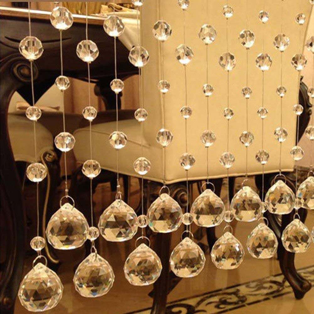 6 Bolas De Cristal K9 40 Mm Transparentes Prisma Colgante: Arcoíris Y Feng Shui Para El Hogar
