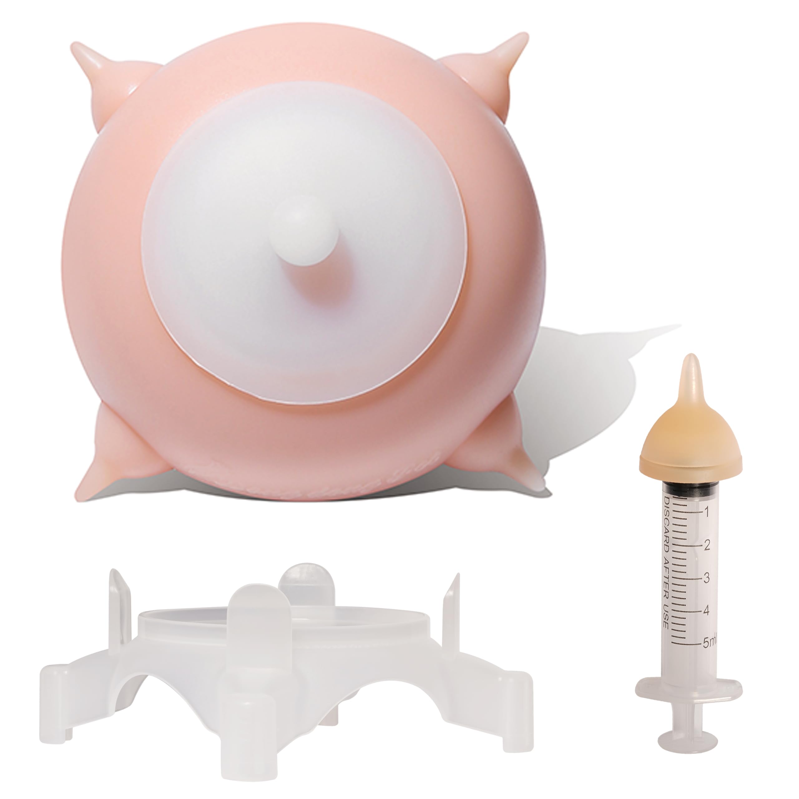 Bubble milk bowl Doggiema Puppy Feeder Puppy Milk Feeder Puppy Nursing Station Puppy feeders for Multiple Puppies Puppy Milk replacer Dongdong pet S Size 150ml (Kitten/Mini Puppy)