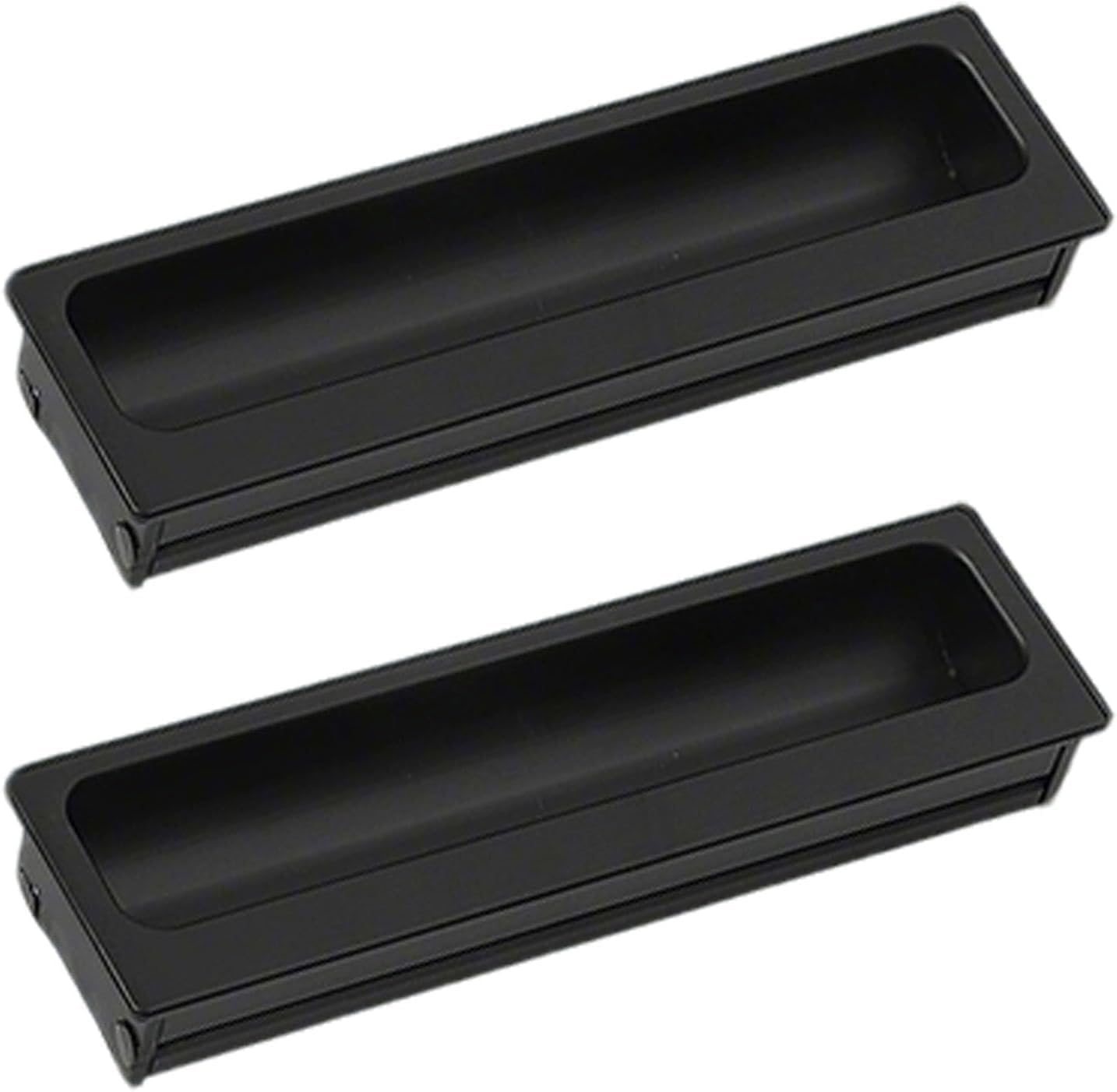 Mkauyycb One Color Recessed Handles, Concealed Handles, 2 Pcs Aluminum Alloy Sliding,Flush(Hole Distance 96Mm)