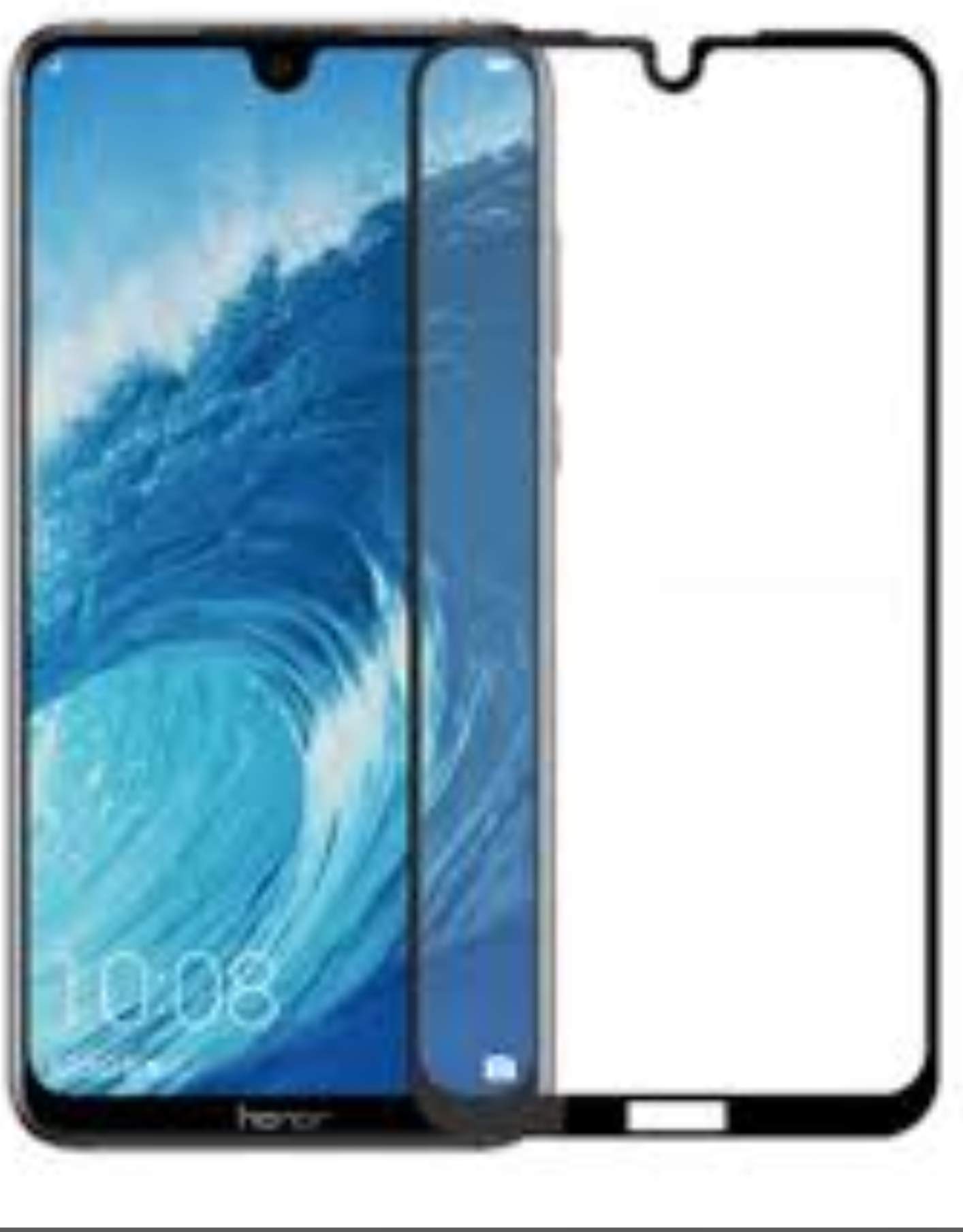 Curvered 5D Tempered glass screen protector for huawei. Honor 8x max-black